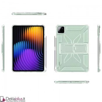 Skaidrus smūgiams atsparus dėklas su rašiklio dėklu (Xiaomi Pad 7/Pad 7 Pro/Pad 8/Pad 8 Pro)